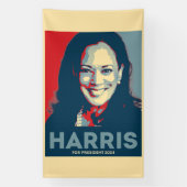Kamala Harris voor President 2024 - Hoop Spandoek (Verticaal)