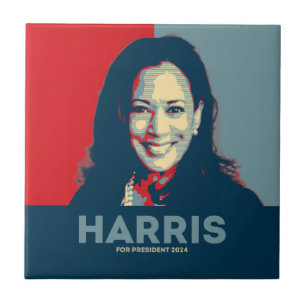 Kamala Harris voor President 2024 - Hoop Tegeltje