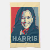 Kamala Harris voor President 2024 - Hoop Theedoek (Verticaal)