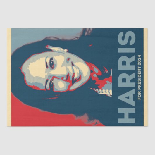 Kamala Harris voor President 2024 - Hoop Tissuepapier (Voorkant)