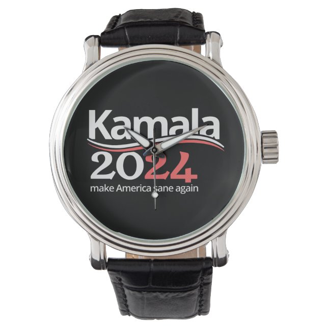 Kamala Harris voor President 2024 Horloge (Voorkant)