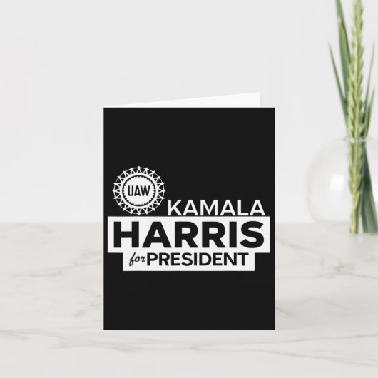 Kamala Harris voor President 2024 Kaart (Voorkant)