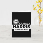 Kamala Harris voor President 2024 Kaart (Gele Bloem)