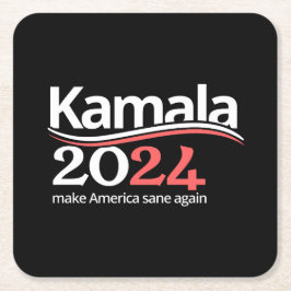 Kamala Harris voor President 2024 Kartonnen Onderzetters