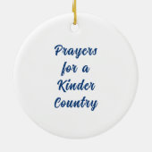 Kamala Harris voor President 2024 Keramisch Ornament (Achterkant)