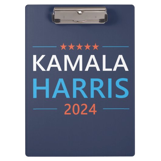 Kamala Harris voor President 2024 Klembord (Voorkant)