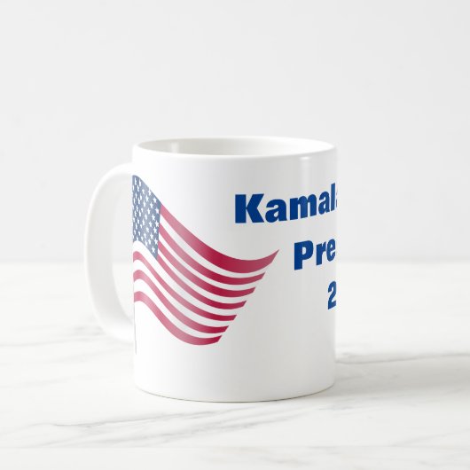 Kamala Harris voor President 2024 Koffiemok (Voorkant links)