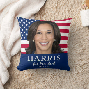 Kamala Harris voor President 2024 Kussen