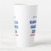 Kamala Harris voor President 2024 Latte Mok (Voorkant)
