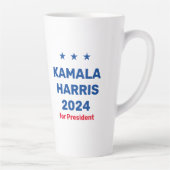 Kamala Harris voor President 2024 Latte Mok (Rechts)