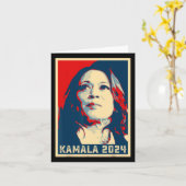Kamala Harris voor President 2024 Madam Vice Presi Kaart (Gele Bloem)