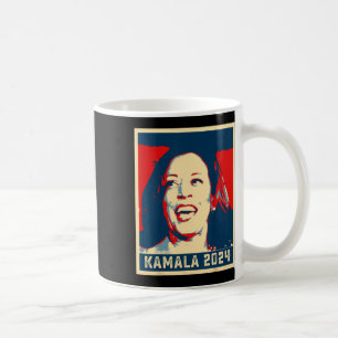Kamala Harris voor President 2024 Madam Vice Presi Koffiemok