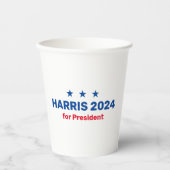 Kamala Harris voor President 2024 Papieren Bekers (Voorkant)