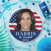 Kamala Harris voor President 2024 Papieren Bordje (Feest)