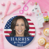 Kamala Harris voor President 2024 Papieren Bordje (Feest)
