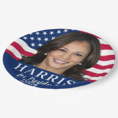 Kamala Harris voor President 2024 Papieren Bordje (Gekanteld)