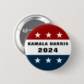 Kamala Harris voor President 2024 Pinback Ronde Button 5,7 Cm (Voorkant /achterkant)