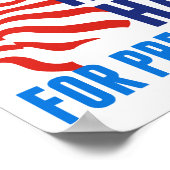 Kamala Harris voor President 2024 Poster (Hoek)