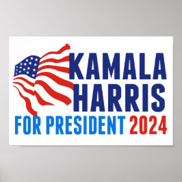 Kamala Harris voor President 2024 Poster
