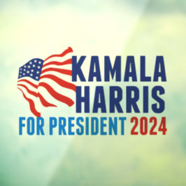 Kamala Harris voor President 2024 Raamsticker