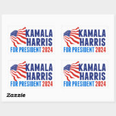 Kamala Harris voor President 2024 Rechthoekige Sticker (Vel)