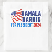 Kamala Harris voor President 2024 Rechthoekige Sticker (Tas)