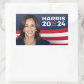 Kamala Harris voor President 2024 Rechthoekige Sticker (Tas)