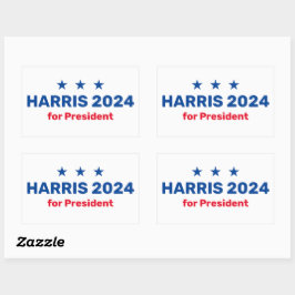 Kamala Harris voor President 2024 Rechthoekige Sticker