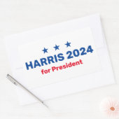 Kamala Harris voor President 2024 Rechthoekige Sticker (Envelop)