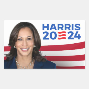 Kamala Harris voor President 2024 Rechthoekige Sticker
