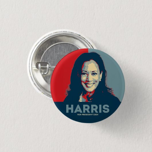 Kamala Harris voor President 2024 Ronde Button 3,2 Cm (Voorkant /achterkant)