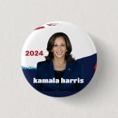 Kamala Harris voor president 2024 Ronde Button 3,2 Cm (Voorkant)