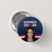 Kamala Harris voor President 2024 Ronde Button 3,2 Cm (Voorkant /achterkant)