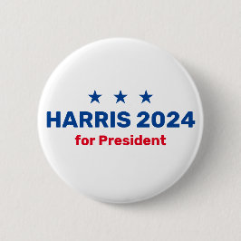 Kamala Harris voor President 2024 Ronde Button 5,7 Cm