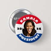 Kamala Harris voor President 2024 Ronde Button 5,7 Cm (Voorkant /achterkant)