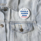 Kamala Harris voor President 2024 Ronde Button 5,7 Cm (In situ)