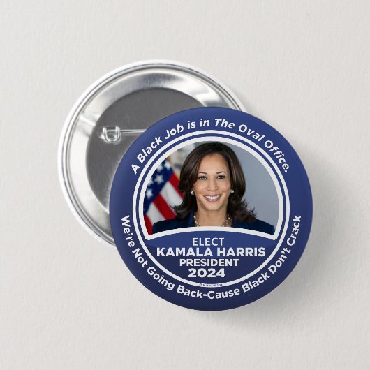 Kamala Harris voor President 2024 Ronde Button 5,7 Cm (Voorkant /achterkant)