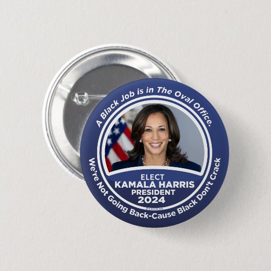 Kamala Harris voor President 2024 Ronde Button 5,7 Cm (Voorkant /achterkant)
