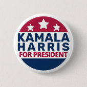 Kamala Harris voor President 2024 Ronde Button 5,7 Cm (Voorkant)
