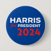Kamala Harris voor President 2024 Ronde Button 7,6 Cm (Voorkant)