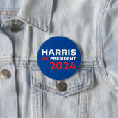 Kamala Harris voor President 2024 Ronde Button 7,6 Cm (In situ)