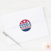 Kamala Harris voor President 2024 Ronde Sticker (Envelop)