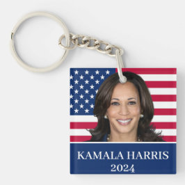 Kamala Harris voor President 2024 Sleutelhanger