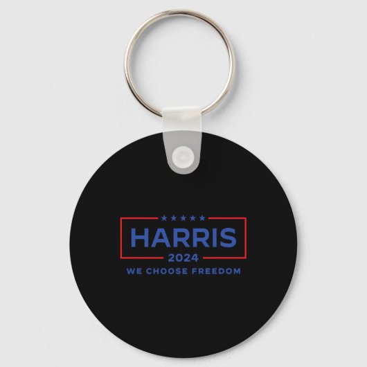 Kamala Harris voor President 2024 Sleutelhanger (Voorkant)