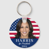Kamala Harris voor President 2024 Sleutelhanger (Achterkant)