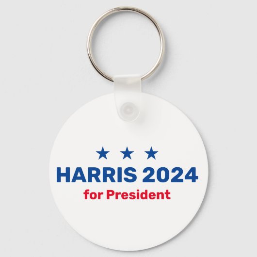 Kamala Harris voor President 2024 Sleutelhanger (Voorkant)