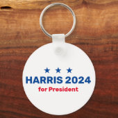 Kamala Harris voor President 2024 Sleutelhanger (Achterkant)
