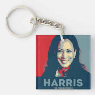 Kamala Harris voor President 2024 Sleutelhanger