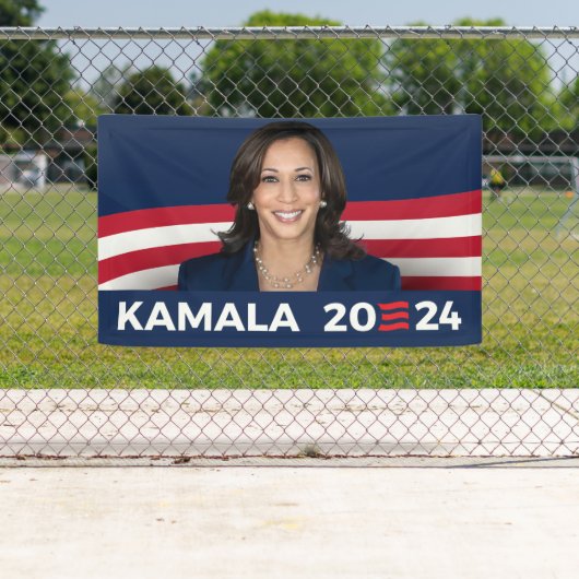 Kamala Harris voor President 2024 Spandoek (Insitu)