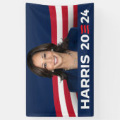 Kamala Harris voor President 2024 Spandoek (Verticaal)